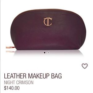 Charlotte Tilbury Leather Makeup Bag ✨